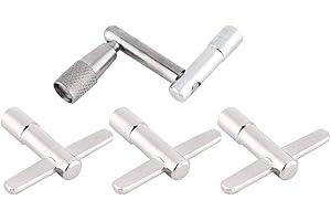 FAFEIMS Drum Tuning Key,4 Pcs Chrome Plated Steel Universal Drum Key Tuning Tools Square Socket Accessory.