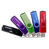 5 Stück 8GB USB Stick ENUODA Speicherstick Rotate Metall...