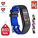 Produktbild Fitness Armband, Teamyo Fitness Tracker mit Pulsmesser, Aktivittstracker, Herzfrequenzmonitor, Farbbildschirm Bluetooth Smart ArmbandUhr Schrittzhler, Smart watch IP67 Wasserdicht SchlafMonitor mit Kalorienzhler f¨¹r Android und IOS Smartphones