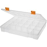 SUWORS Şeffaf Organizer Kutu (13 B&ouml;lmeli) | Power Organizer Kutusu | Vidalık, Vida, Hobi, Takı, Elektronik Par&ccedil;a D&uuml;zenleyici 