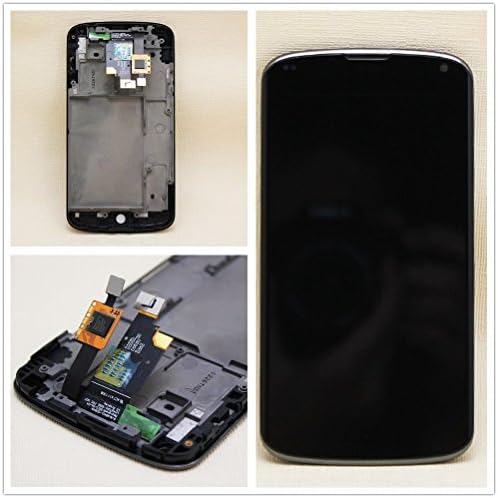 New Full LCD Display Screen Digitizer + Frame Assembly For LG Google Nexus 4 E960 Black