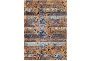 Papel de Arroz Cadence Tablas Impresas Naranja Añil 30x41cm