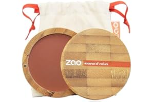 ZAO ESSENCE OF NATURE ZAO Colorete Compacto 321 marrón-naranja rosa-rojo en lata de bambú rellenable