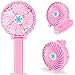 Produktbild Usb Mini Handventilator, Portable Handheld Fan mit LED Notlicht fur Jugendlichen, Madchen und Kinder im Sommer (Hell-Pink -1)