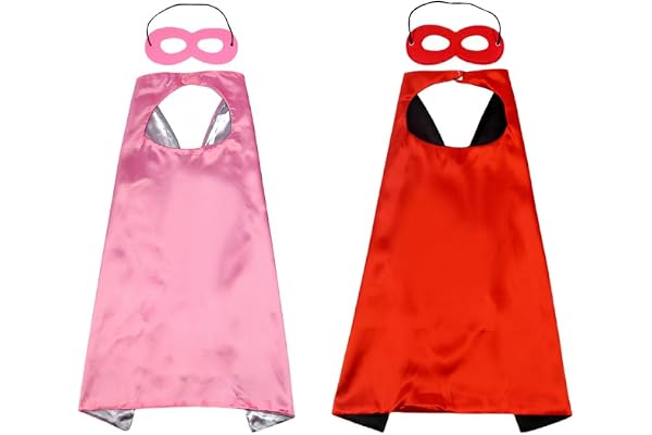 Proumhang Mantel Mask set Halloween Jul Karneval Barnens dag Födelsedagsfest Cosplay Performance Kostym Mantel Superhjältekepsar för barn 1-9 år gamla