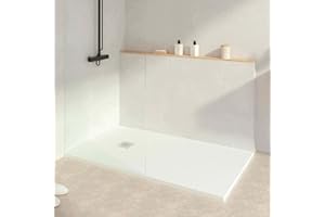 KOES - Receveur de douche en résine modèle INDO – 100x120 – Blanc RAL 9003