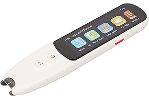 ASHATA Pióro Tłumacza Języka, Przenośny Inteligentny Skaner, 134 Języki WiFi Przenośne Pióro do Skanowania do Nauki Podróży Służbowych