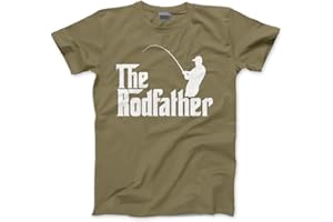 HOTSCAMP The Rodfather - Fathers Day Dad Father Gift - Mens T-Shirt