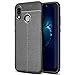 Produktbild Conie TPU Rückschale kompatibel mit Huawei P20 Lite, Rückschale aus Silikon Cover Hülle Rutschfeste Struktur passgenaue Aussparungen (Schwarz)