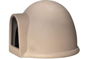 JUSTMOMENT Cuccia Per Cani Mod. Igloo Misura Media Finitura Tortora 65x50h Cm.