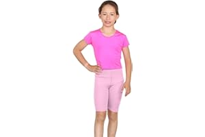 janisramone Girls Kids New Plain Stretchy Dance Gymnastics Sports PE School Game Summer Cycling Shorts Pants