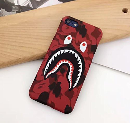 A Bathing Ape (Bape) iPhone 7 Protective Hard Case Cover for Apple iPhone 7 (Red Camo)