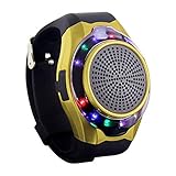 Wireless Bluetooth Lautsprecher Armbanduhr Tragbare Sport Armband UKW-Radio Freisprechfunktion Telefon-Anti-Verlorene MP3-Musik-Player TF Karten-Unterstützung Remote-Selbstauslöser 7 Farbenblendung