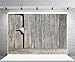 Price comparison product image MMPTn 7x5FT Vinyl Photography Background Curious Goat Peeking Through Wooden Shed Door Shabby Rustic Rural Grey Texture Brick Floor Backdrop Child Kids Baby Art Portraits Shooting Video Studio Prop