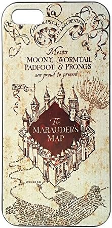 Harry Potter iphone 5 case - Hogwarts Marauder Map Hard iPhone Case 5S iPhone Cover 5 Hard Case Back Cover 5S