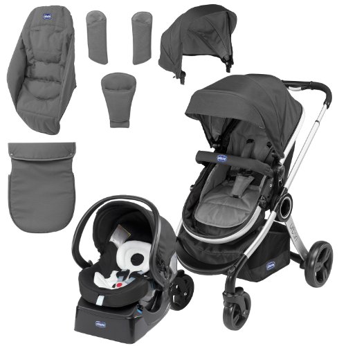 Chicco Urban Pushchair Travel System Bundle in Anthracite
