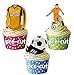 Produktbild AK Giftshop vorgeschnittenen Happy Birthday Fußball Party Pack - Essbare Cupcake Topper/Kuchen Dekorationen Livingston Farben (12 Stück)