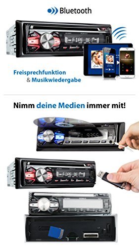 Xomax Xm Cdb618 Car Stereo With Cd Player Bluetooth Hands Free