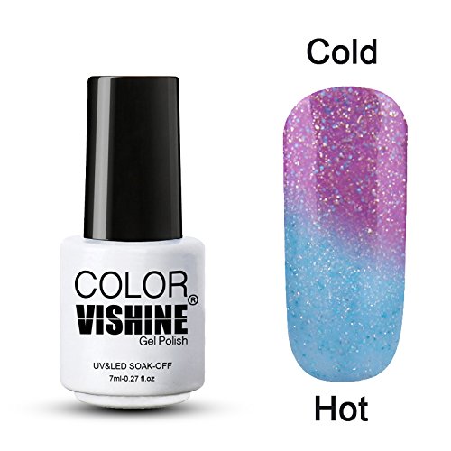 Vishine Soak Off Gel Nail Polish Thermal Temperature Changing Colour Nail Lacquers Nail Art Manicure 7ml (5728)