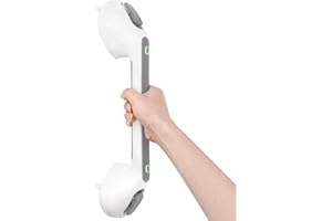Newthinking Poignée Ventouse, Poignee Securite Salle de Bain, Barre d'appui Douche Ventouse, Barre d'appui WC, Poignée Ventouse Salle de Bain de 40 cm, Pour Personnes Âgées Handicapés Enfants