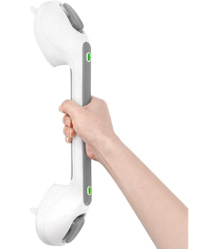 Long Suction Grab Rail For Bathroom, 15.8inch Suction Shower Handle With Indicator Portable Suction Safety Grab Handle Mobility Aids For Elderly Disabled I.1530037465