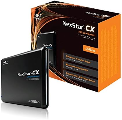 Vantec USA NexStar CX 2.5-Inch SATA to USB 3.0 External Hard Drive Enclosure (NST-200S3-BK)
