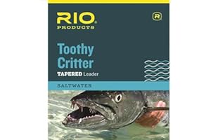 RIO BRANDS RIO Products Leaders Toothy Critter II 7.5' 30Lb Class 30Lb Stainless Wire with Snap, Clear