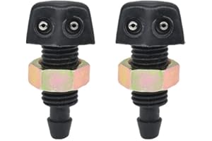 KEVZHUKWV 2 Pieces Car Windscreen Washer Wiper Nozzle Universal Front Windscreen Washer Jets Nozzle for Car