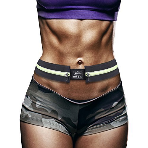Laufgürtel für Handy, HiHill Wasserdicht Hüfttasche Sport Jogginggürtel Taille Tasche mit Reflektierendem Stre