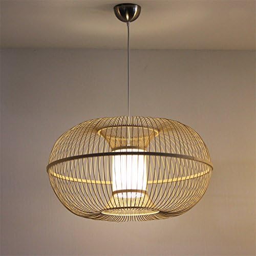 Handmade Bamboo Weave Pendant Lights Chandeliers Chinese Style Big Southeast Asian Style Decorated,Black
