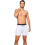 BOSS Contrast-Logo Swim Shorts in Recycled Material Pantaloncini da Bagno Uomo