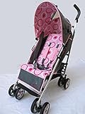 SILLA DE PASEO BEBE MAC 1 ALUMINIO ROSA