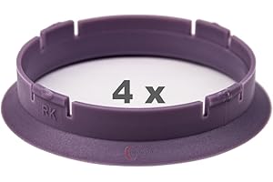 4 x pneugo! Bagues de centrage pour jantes alu 63.3 mm - 60.1 mm