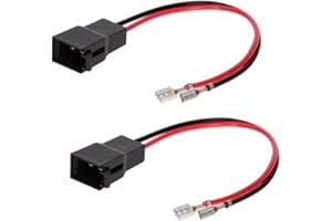 SOUND-WAY Sound Way 2X Câbles Adaptateur Faisceau cosse connecteurs fiche pour Haut-parleurs Enceintes Voiture Compatible avec Alfa Romeo, Fiat, Lancia, Citroen, Dacia, Peugeot, Renault, Opel, Nissan