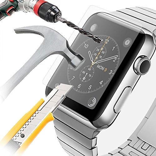 Adspec® 100% Genuine Premium Tempered Glass Screen Protector Cover Clear Film Phone (Apple Watch 38mm)