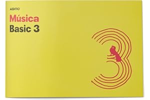 ADDITIO - Cuadernos de música BASIC 3 para la iniciación a la música | 3 pentagramas de 24 mm | 20 páginas | Tamaño 24 x 17 cm apaisado | Papel ecológico | 20 páginas | Grapa | Amarillo |