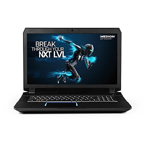 Medion ERAZER X7841 17 3-Inch Gaming Notebook  Black  -  Intel Core i5-6300HQ  8 GB RAM  1 TB Plus 128 GB Storage  NVIDIA GTX970M Graphics Card  Windo