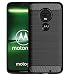 Produktbild tomaxx Schutzhülle für Moto Motorola G7 Power Dual-SIM Hülle Silikon Tasche Carbon - Schwarz Ultra Schlank Dünn TPU