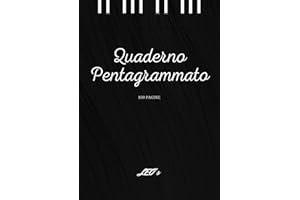 Quaderno di Musica Pentagrammato, 100 pagine | Copertina flessibile