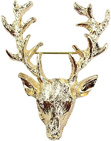 Lovely Lauri Costumes Deer Brooch Gold