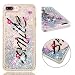 Produktbild Everainy Kompatibel für iPhone 7 Plus/iPhone 8 Plus Hülle Silikon Transparent 3D Flüssig Glitzer Durchsichtig Stoßstange Gummi Cover iPhone 8 Plus Liquid Stoßfest Hüllen Handyhülle Schutzhülle (Smile)