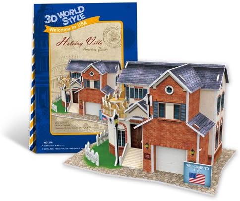 3D three-dimensional puzzle 3D World Style Series Holiday Villa W3121h (japan import)