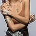 Tattify Metallic Gold Indian Style Jewelry Temporary Tattoos - Indian Princess (Set of 4 sheets)