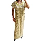 Indiatrendzs Women's Nighty Hosiery Printed Nightwear Free Size