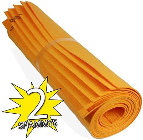 The Newest Original Shammy Towel, 260gm, Orange, Synthetic Chamois Cloth for Cars, Kitchen, Carpet, Windows, Body Drying