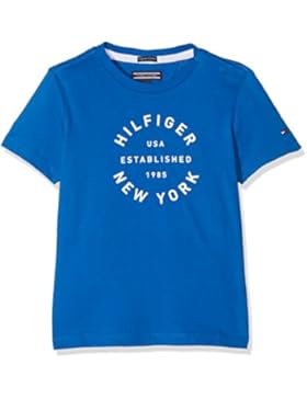 Tommy Hilfiger Jungen T-Shirt Ame Big Logo Cn Tee S/S