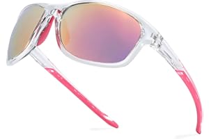 Myiaur Lunettes de soleil de sport polarisées pour femme – Monture incassable légère protection UV400 pour cyclisme, course à pied, pêche