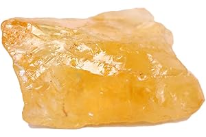 REAL-GEMS Citrine naturelle brute - Véritable citrine jaune - 39,50 carats - Pierre précieuse de guérison brute non coupée