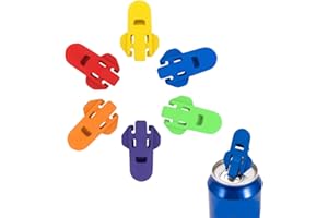 ISSIMOBER Dosenverschluss Getränkedosen, Getränkedosendeckel Öffner, 6 Stück Dosenöffner Getränkedosen, Getränkedosenöffner Manuell, Wiederverwendbar, Insektenfest, Geeignet fur Bier, Sodagetränke, Cola