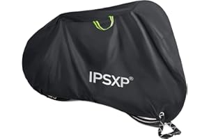 IPSXP Funda Bicicleta Exterior,Tejido Oxford 210D Resistente Funda Bicicleta(Negro-82 x 44 x 30 in),Protección Contra el Agua,la Nieve,el Polvo y los Rayos UV,Apto Para Todo Tipo de Bicicletas
